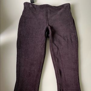 NWT Catherine Malandrino Women's Pull On Corduroy Pants Black Small
